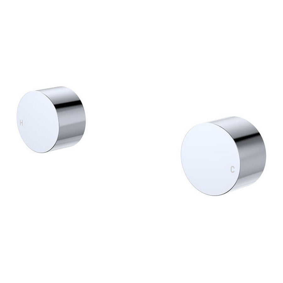 Fienza Kaya Round Wall Taps, Dress Kit, Chrome