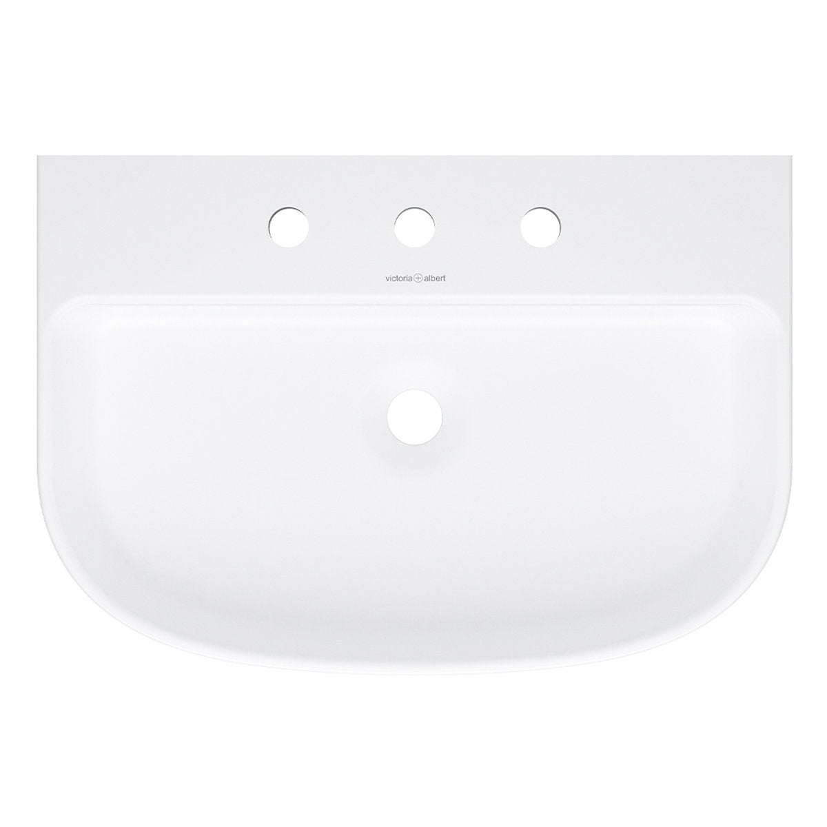 Victoria & Albert Lussari 60 Matt White Basin - 3 Tap Hole