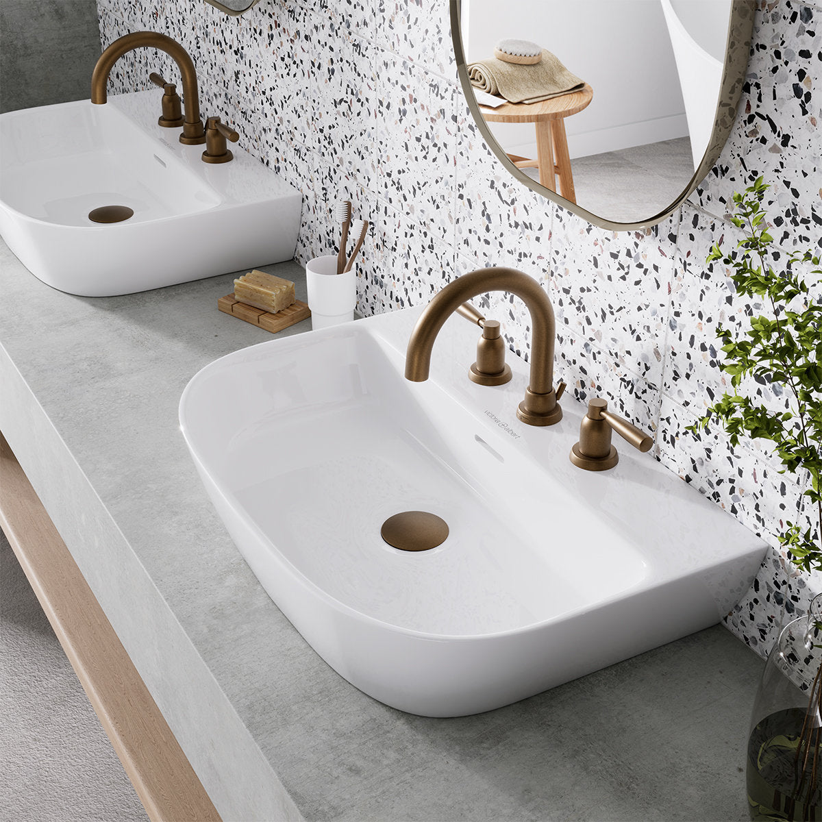 Victoria & Albert Lussari 60 Basin - 3 Tap Hole