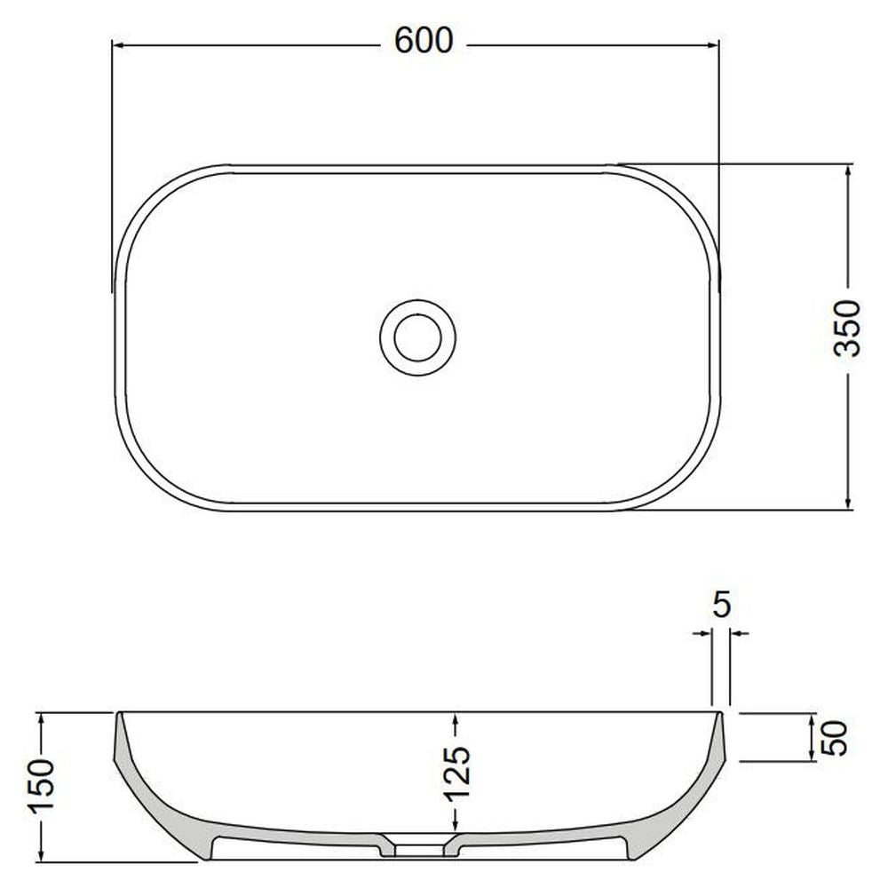 Studio Bagno Decus 60 Basin - Matte White