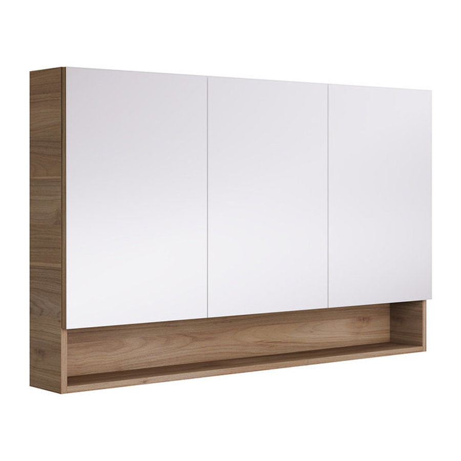 Fienza Aluca 1200 Display Shelf Mirror Cabinet