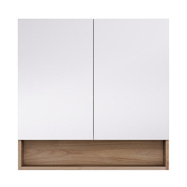 Fienza Aluca 750 Display Shelf Mirror Cabinet