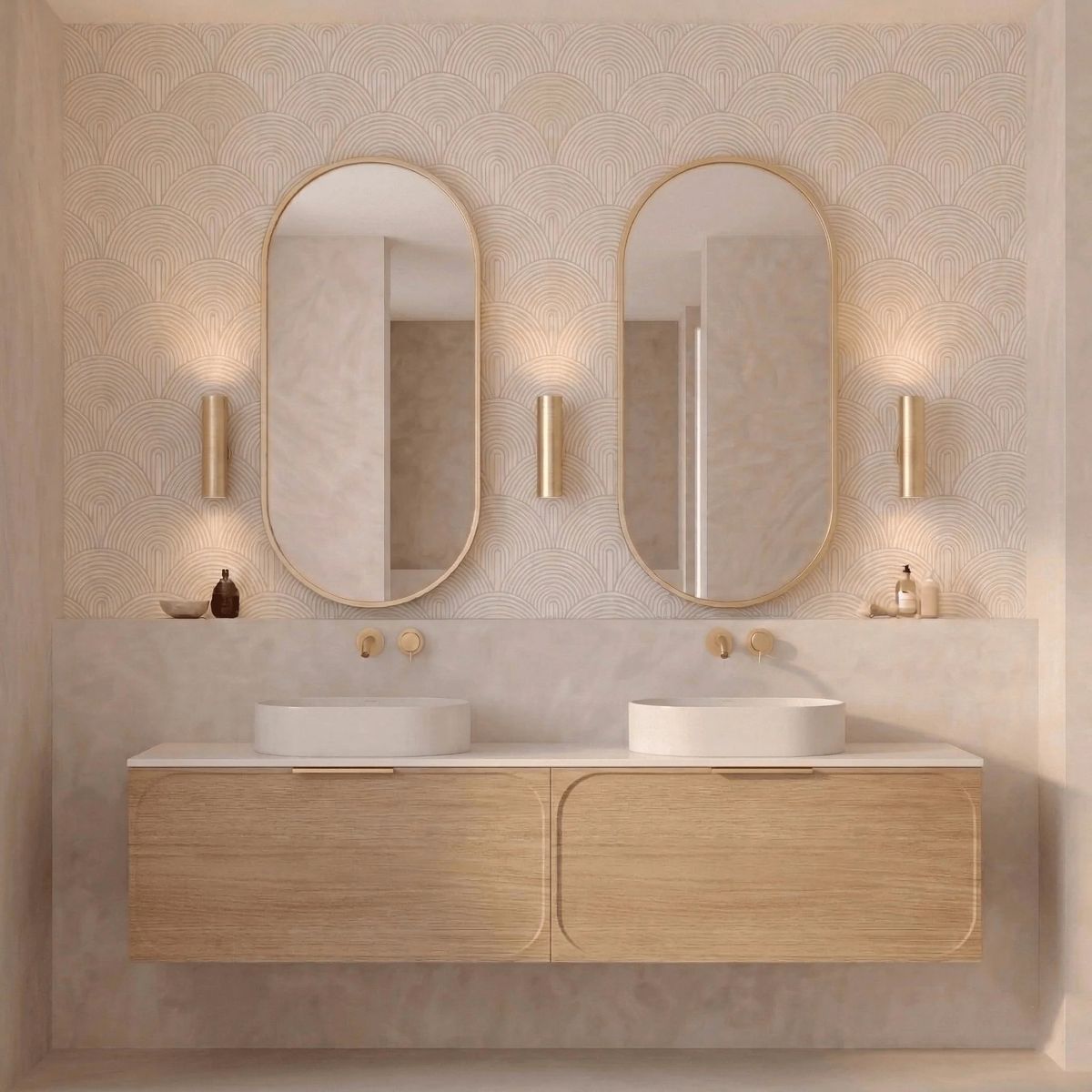 Elli Framed Shaving Cabinet, 450x900mm, Brushed Gold