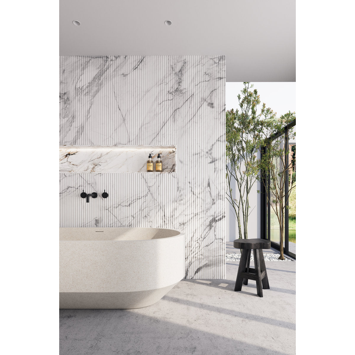 Madu Living Eden Small Oval Bath, White