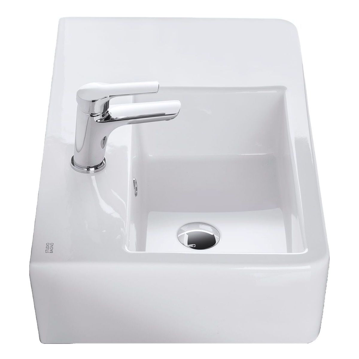 Studio Bagno Edge Bench/Wall Basin Left - 1 Taphole