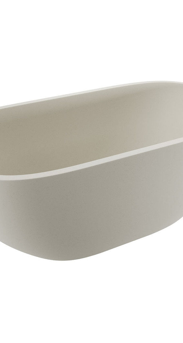Fienza Jada Concrete Bath, Warm White