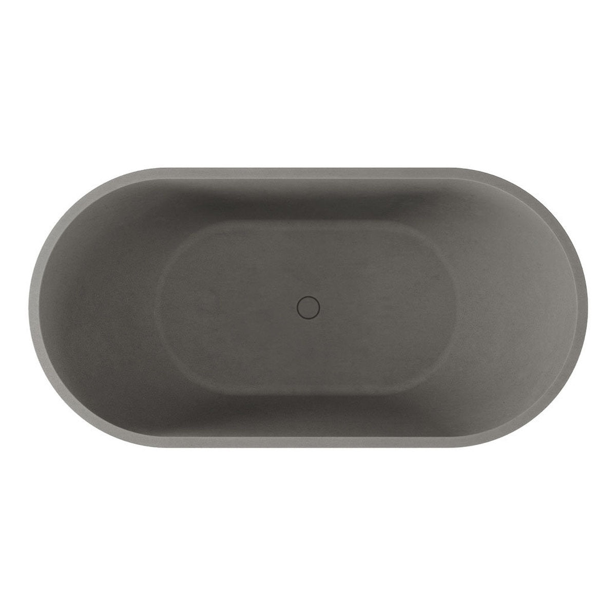 Fienza Jada Concrete Bath, Warm Grey