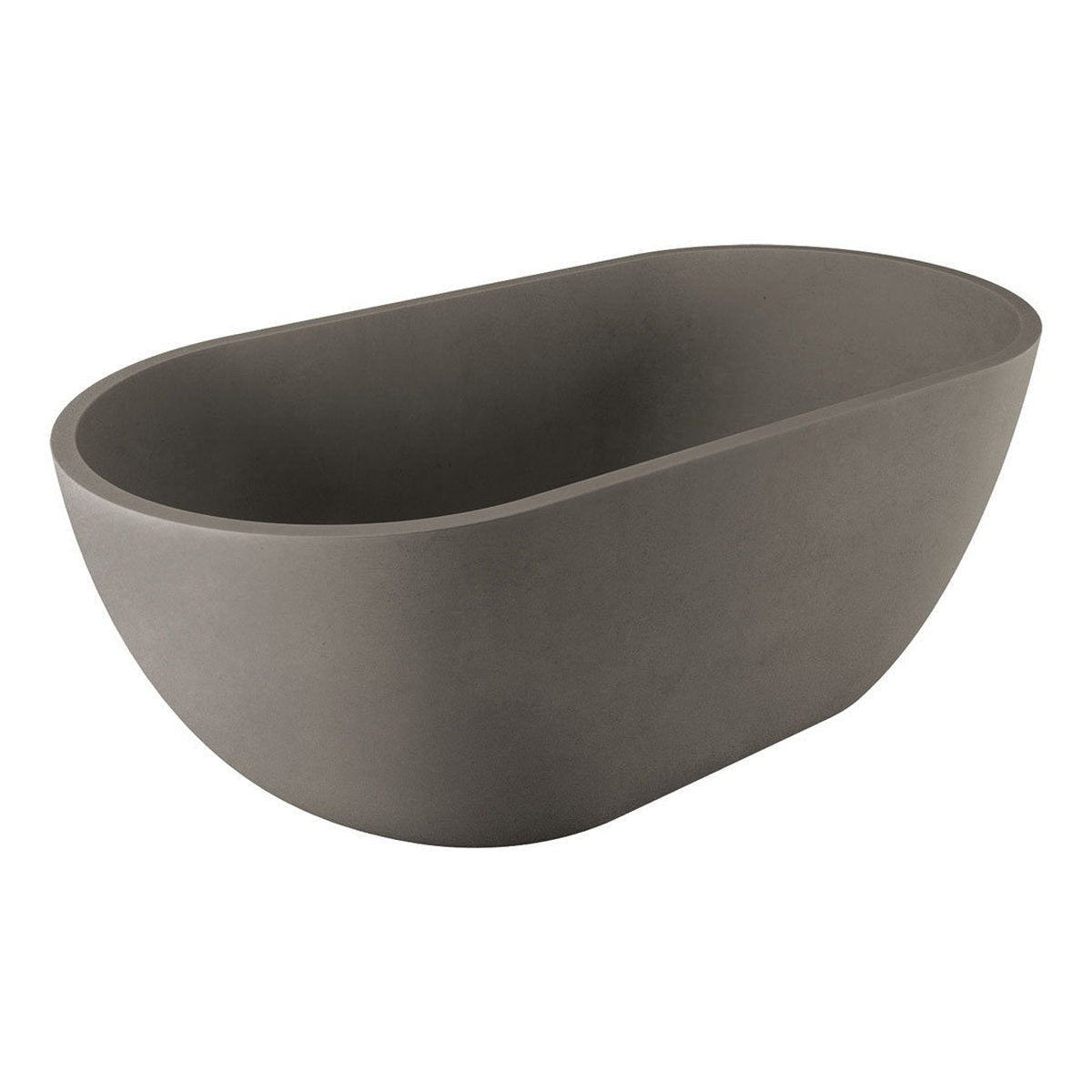 Fienza Jada Concrete Bath, Warm Grey