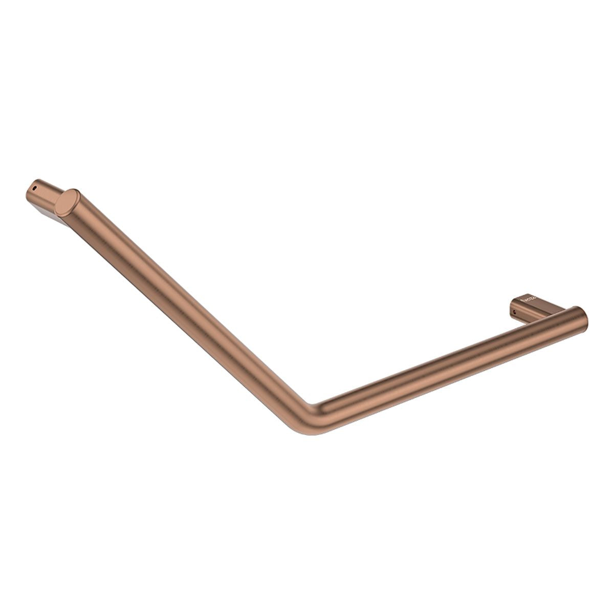 Fienza 135° Ambulant Care Reversible Left/Right Hand Rail, Brushed Copper