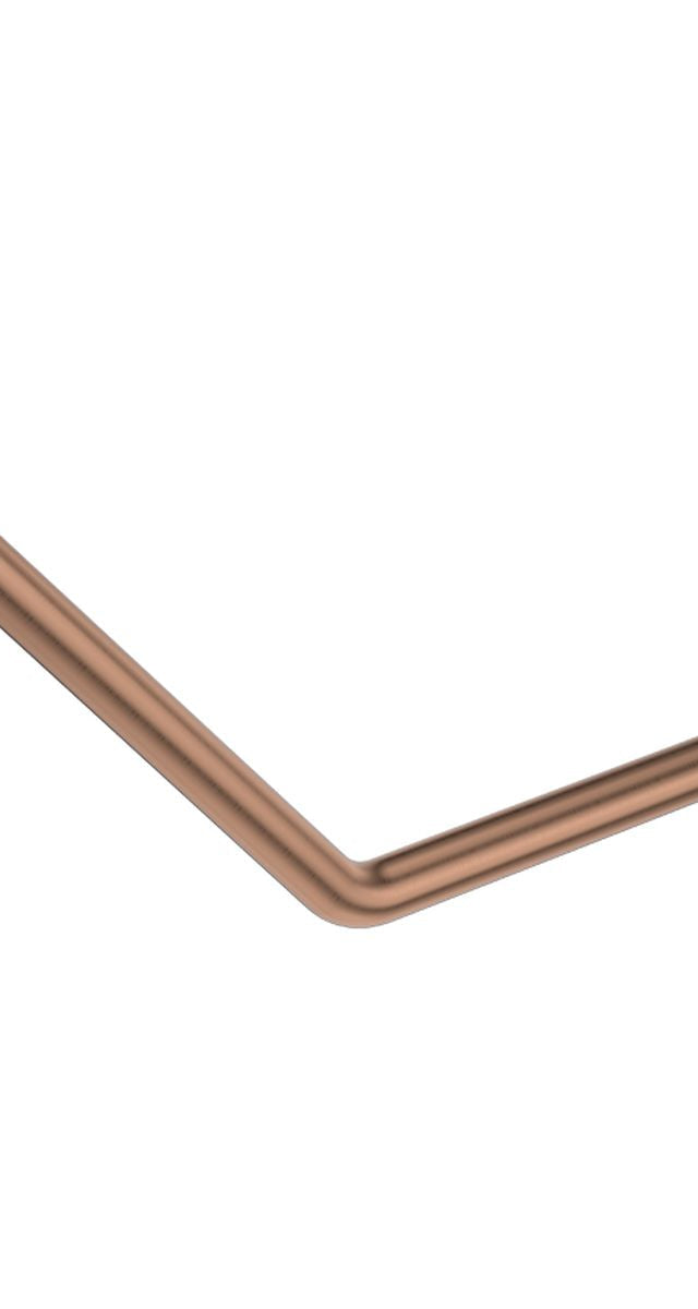Fienza 135° Ambulant Care Reversible Left/Right Hand Rail, Brushed Copper