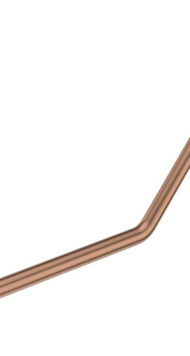 Fienza 135° Ambulant Care Reversible Left/Right Hand Rail, Brushed Copper