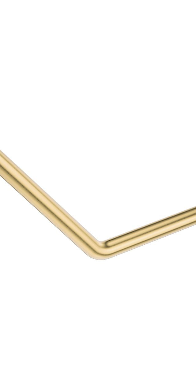 Fienza 135° Ambulant Care Reversible Left/Right Hand Rail, Urban Brass