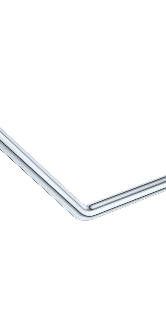 Fienza 135° Ambulant Care Reversible Left/Right Hand Rail, Stainless Steel