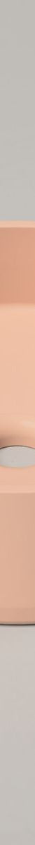 Nood Surface Mount Funl Basin in Pastel-Peach
