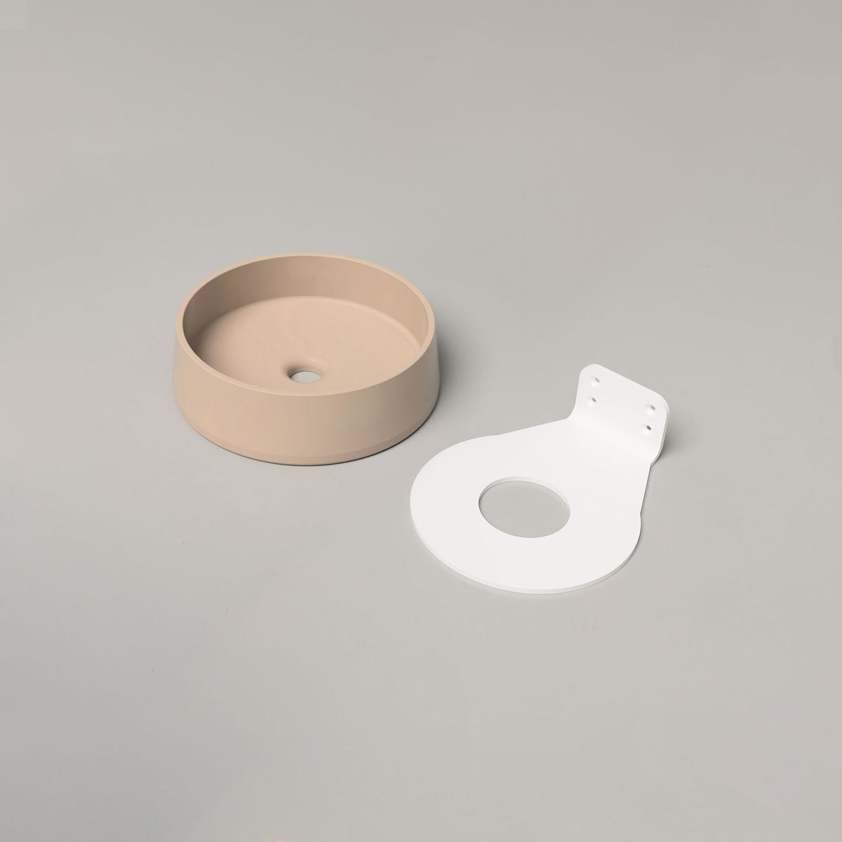 Nood Wall Mount Funl Basin in Mushroom