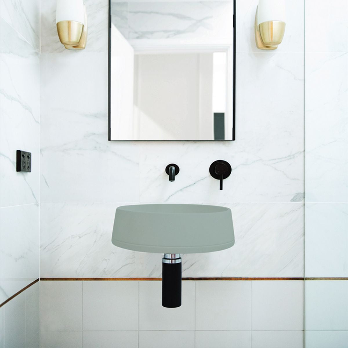Nood Wall Mount Funl Basin in Rowboat