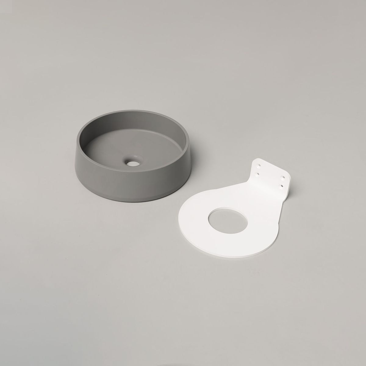 Nood Wall Mount Funl Basin in Sky Grey