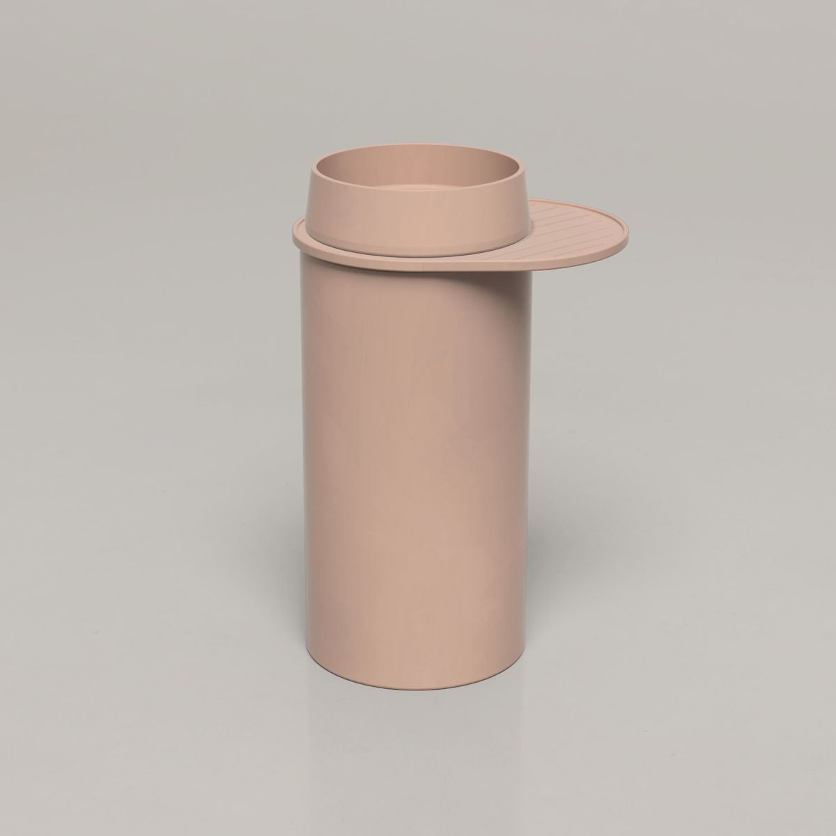 Nood Cylinder With Tray Funl Basin in Blush Pink