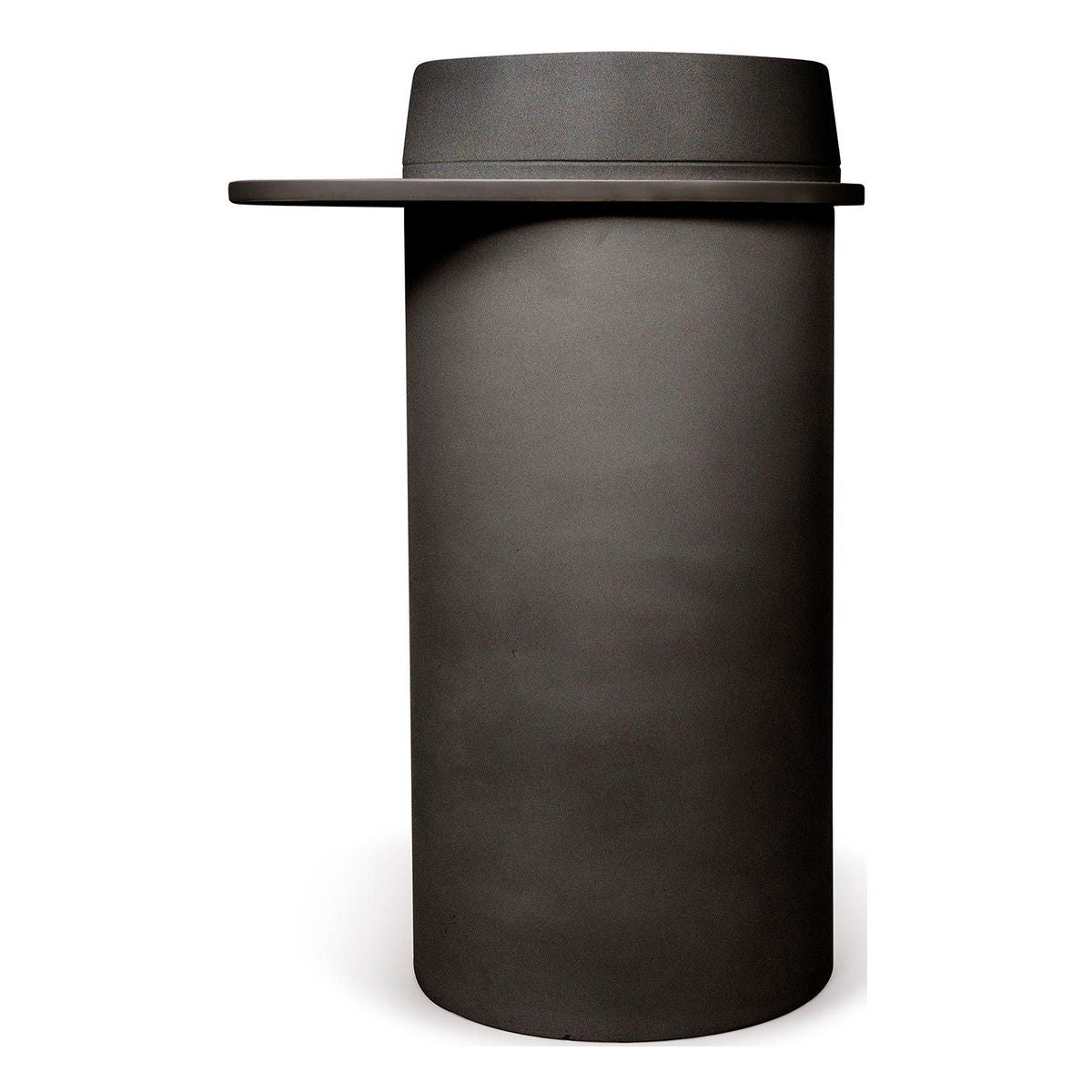 Nood Cylinder With Tray Funl Basin in Charcoal