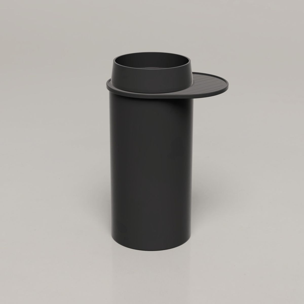 Nood Cylinder With Tray Funl Basin in Charcoal