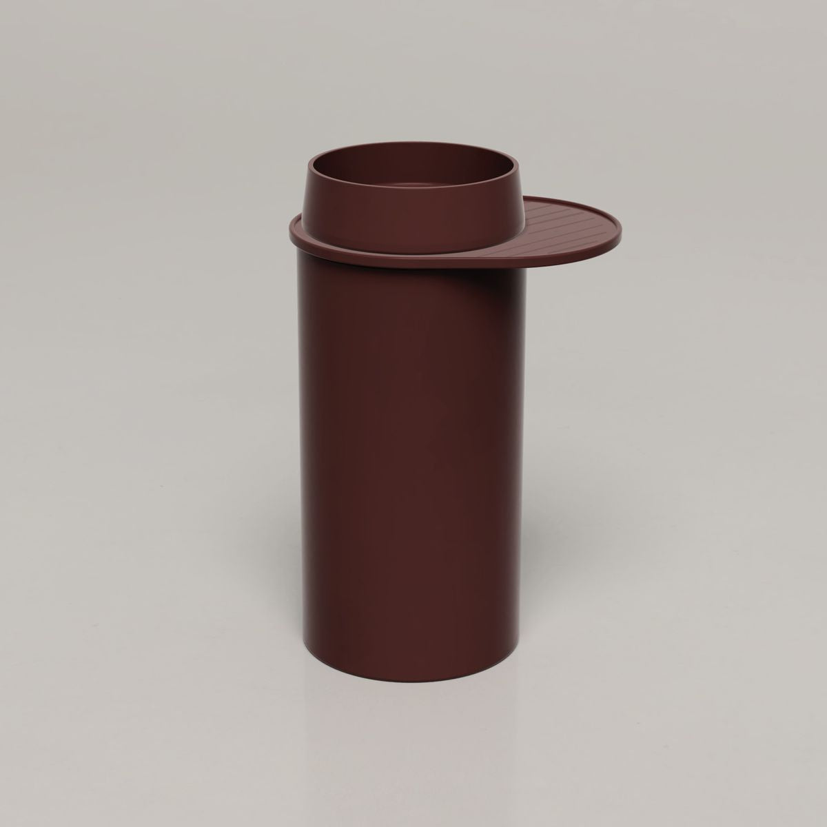 Nood Cylinder With Tray Funl Basin in Clay