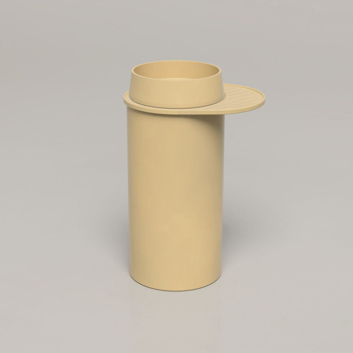 Nood Cylinder With Tray Funl Basin in Custard