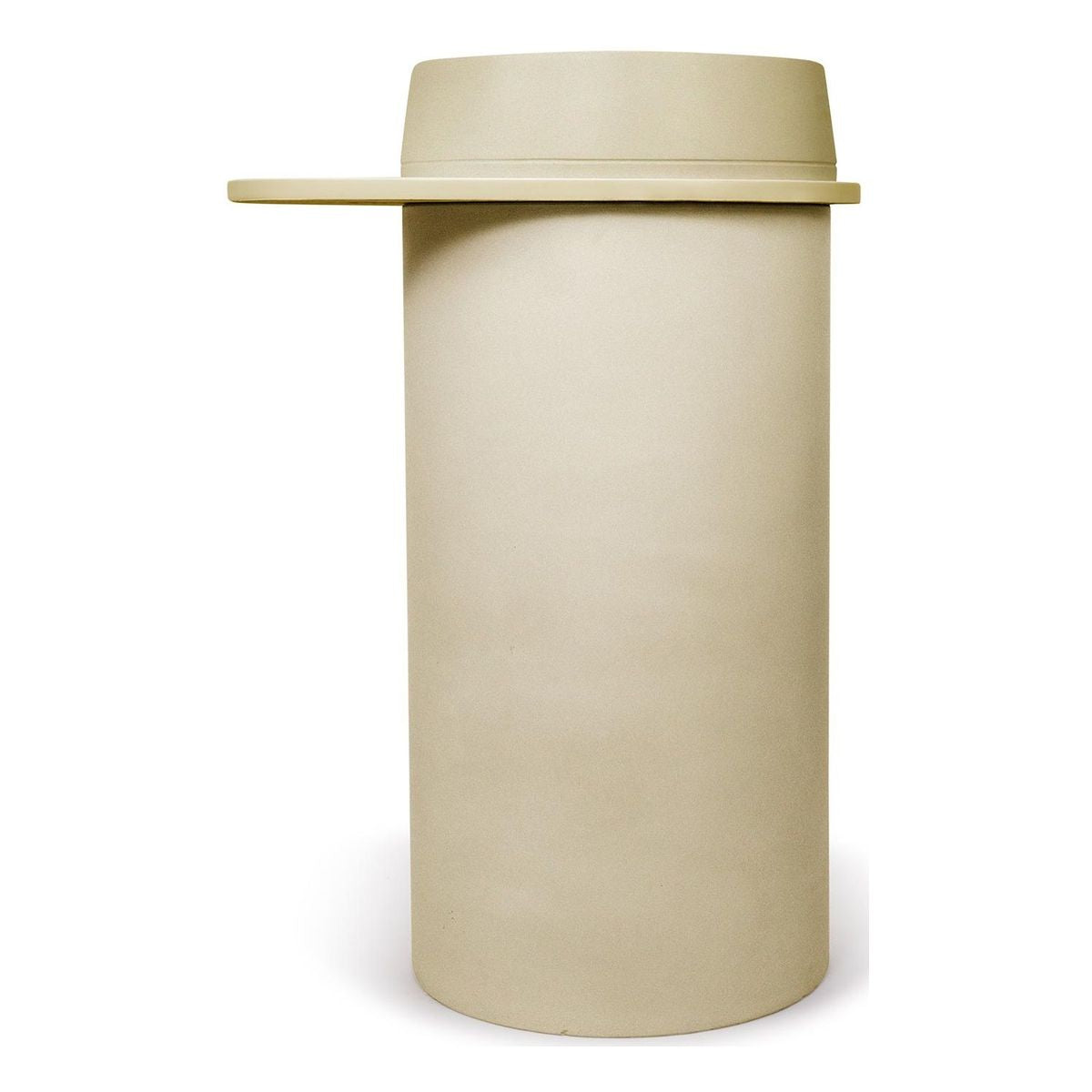Nood Cylinder Funl Basin in Custard