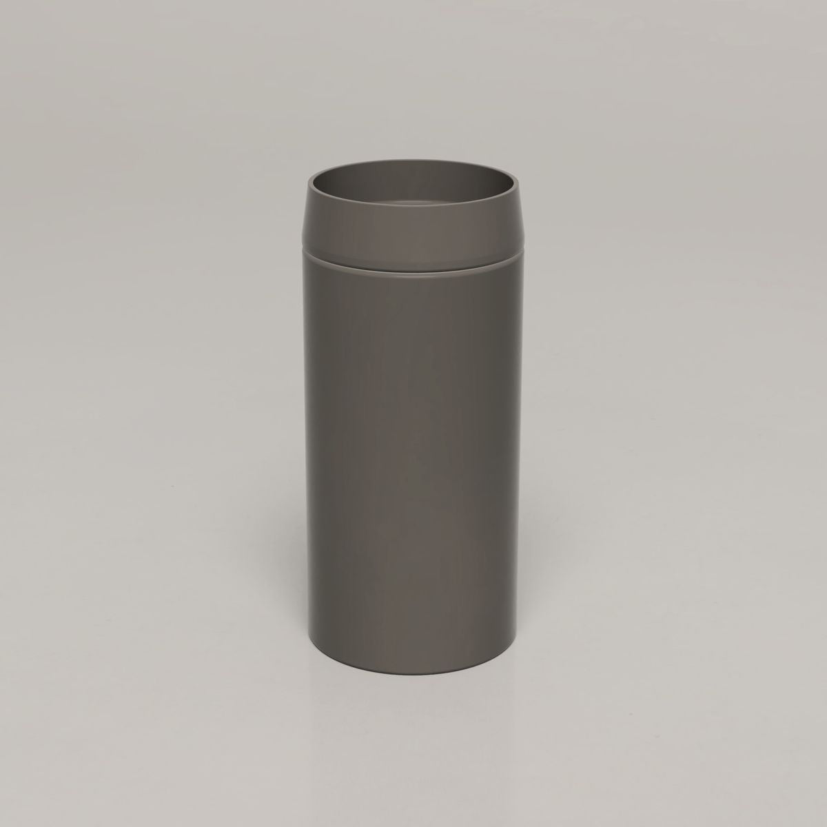 Nood Cylinder Funl Basin in Mid Tone Grey
