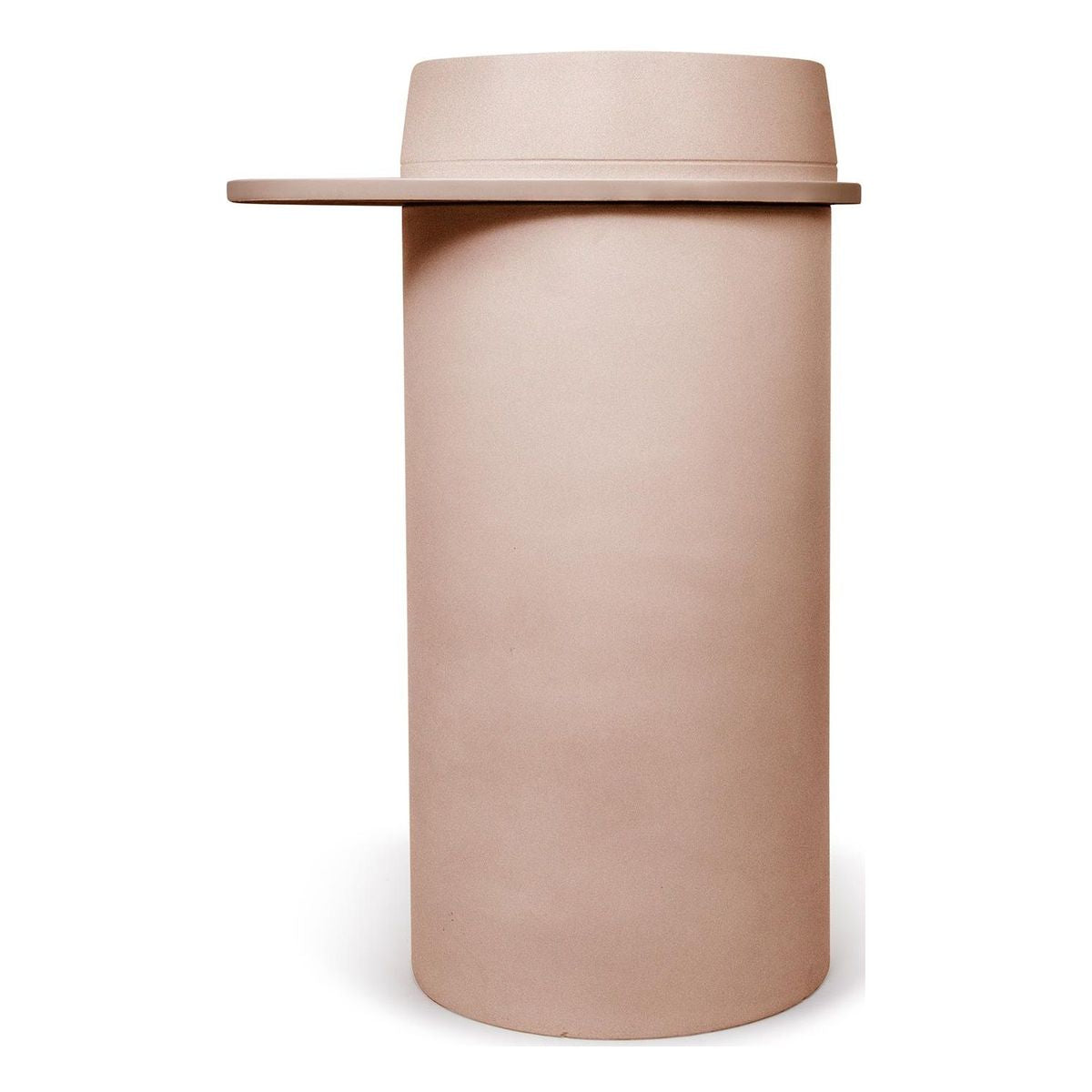 Nood Cylinder With Tray Funl Basin in Pastel Peach