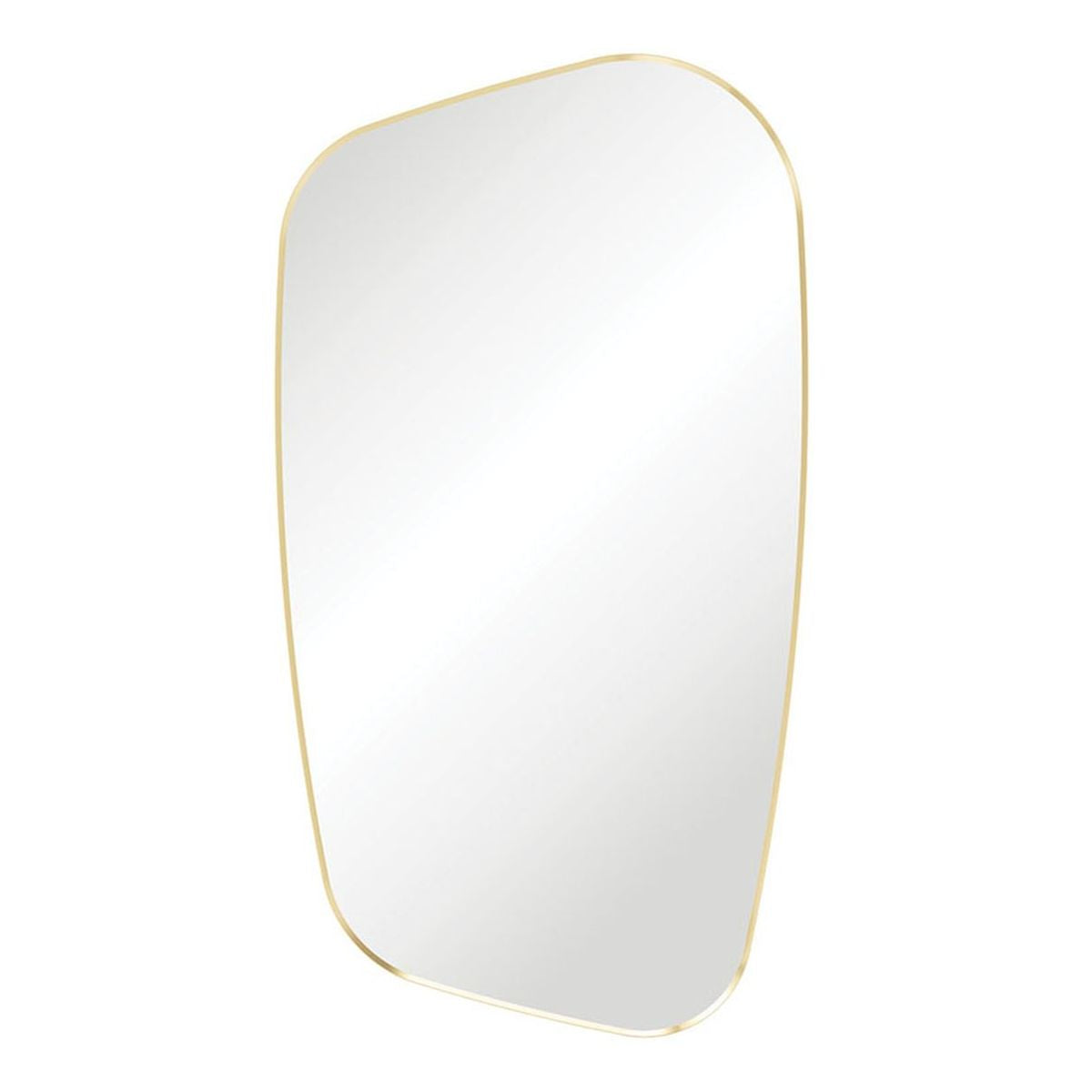 Fienza Capriccio Urban Brass Asymmetrical Framed Mirror
