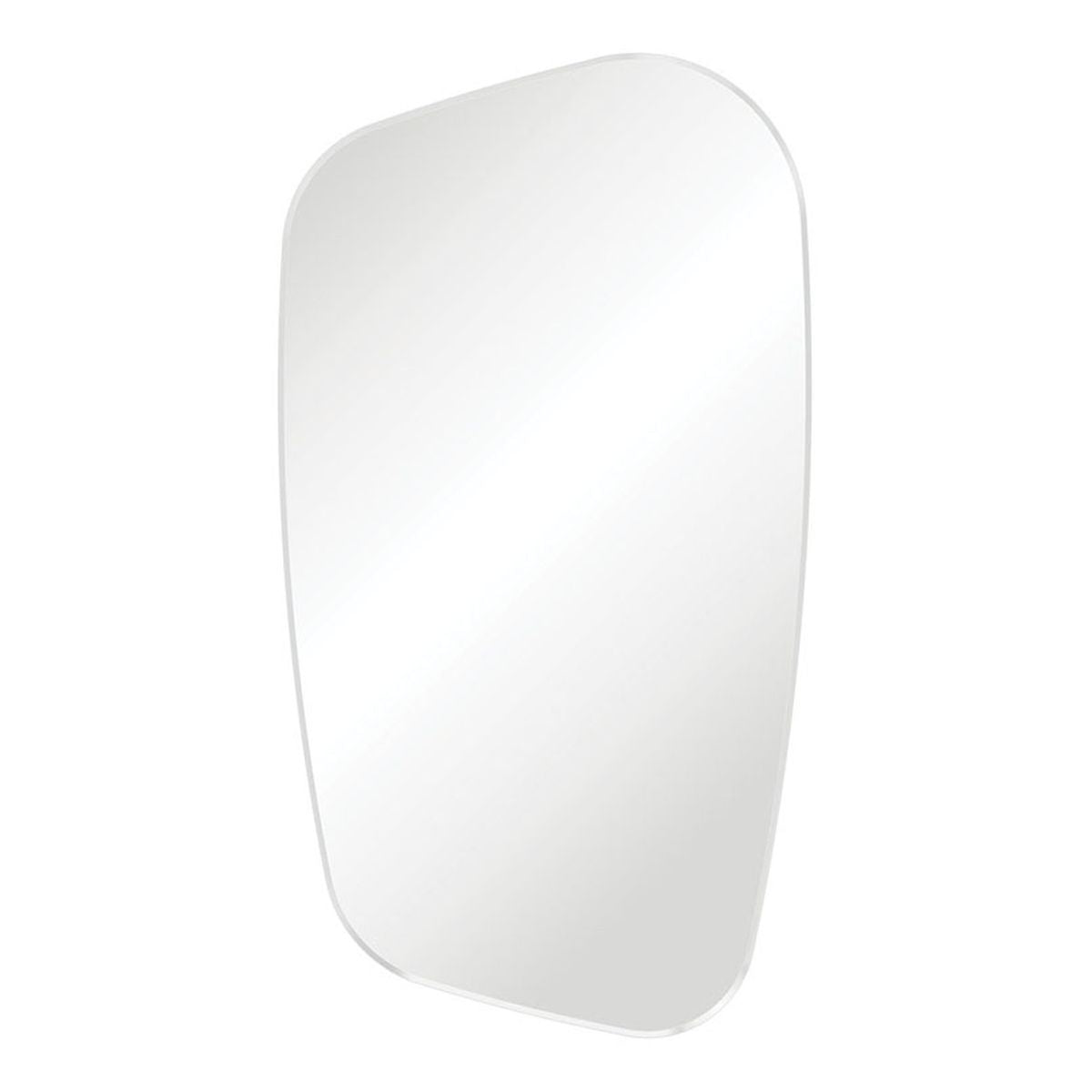 Fienza Capriccio Matte White Asymmetrical Framed Mirror
