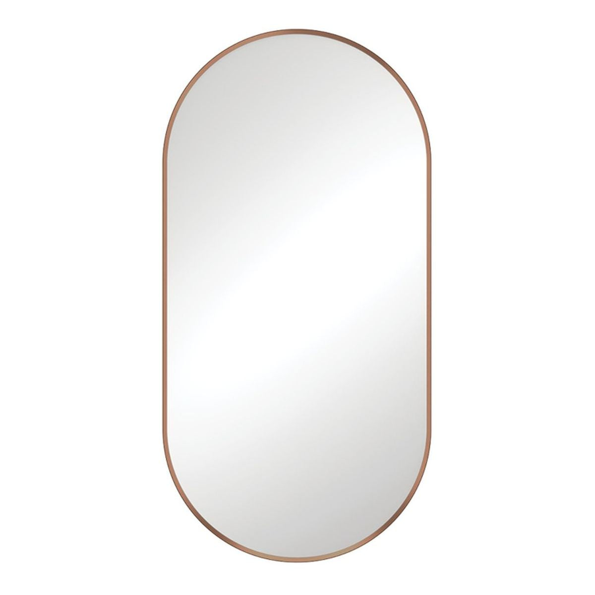 Fienza Empire Brushed Copper Framed Mirror, 450 x 900mm
