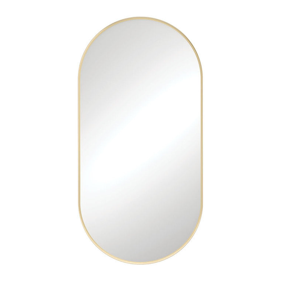 Fienza Empire Urban Brass Framed Mirror, 450x900mm