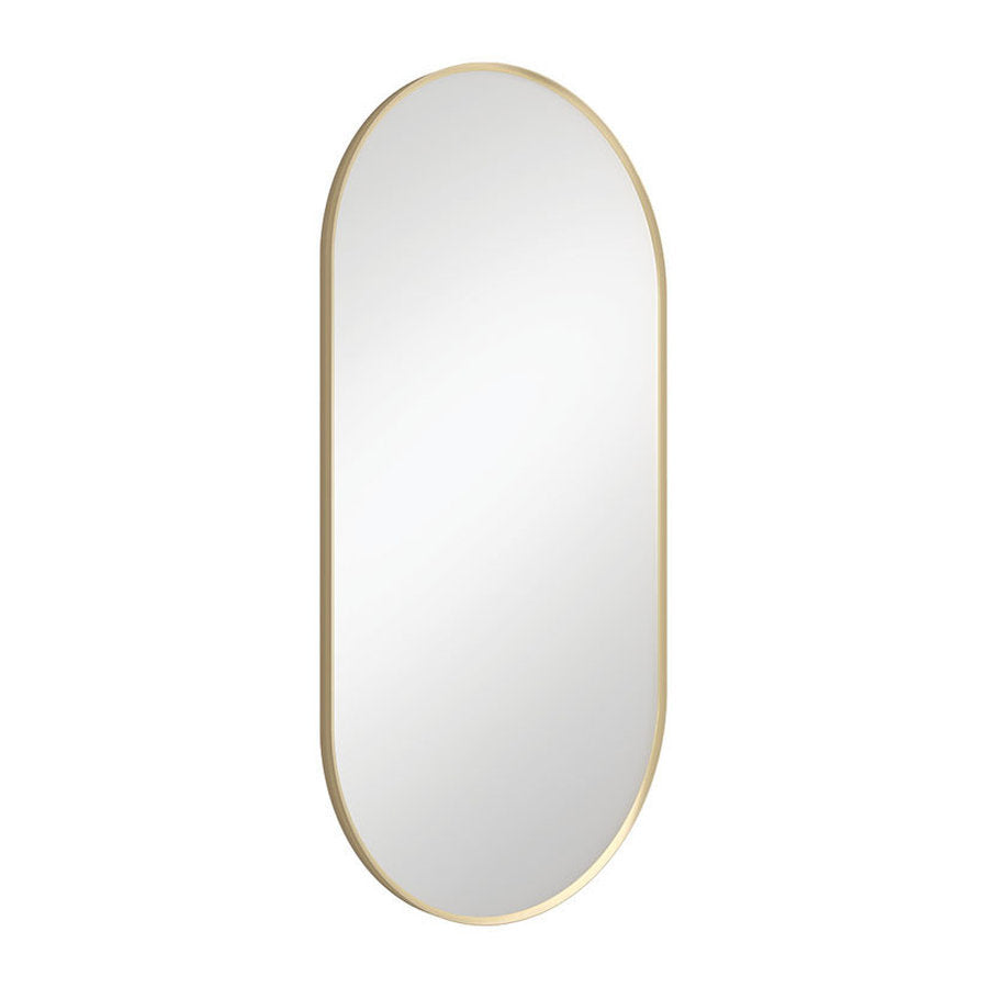 Fienza Empire Urban Brass Framed Mirror, 450x900mm