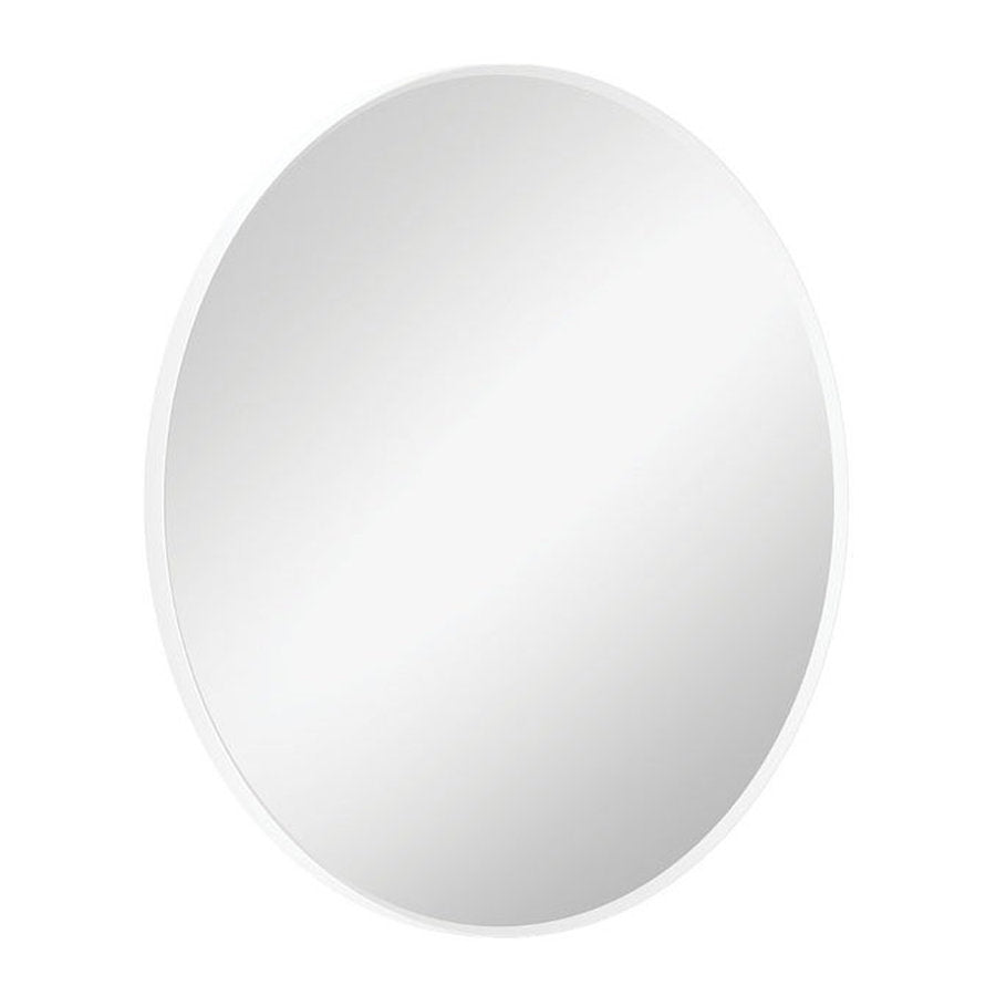 Fienza Reba Matte White Framed Mirror, 600mm