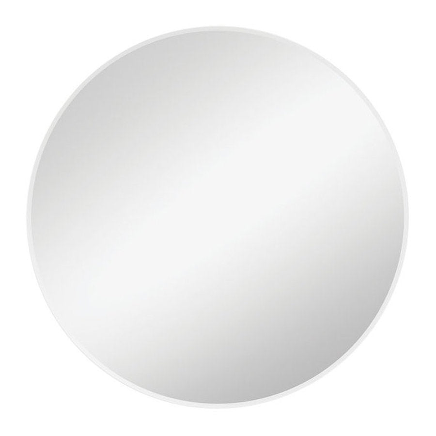 Fienza Reba Matte White Framed Mirror, 600mm
