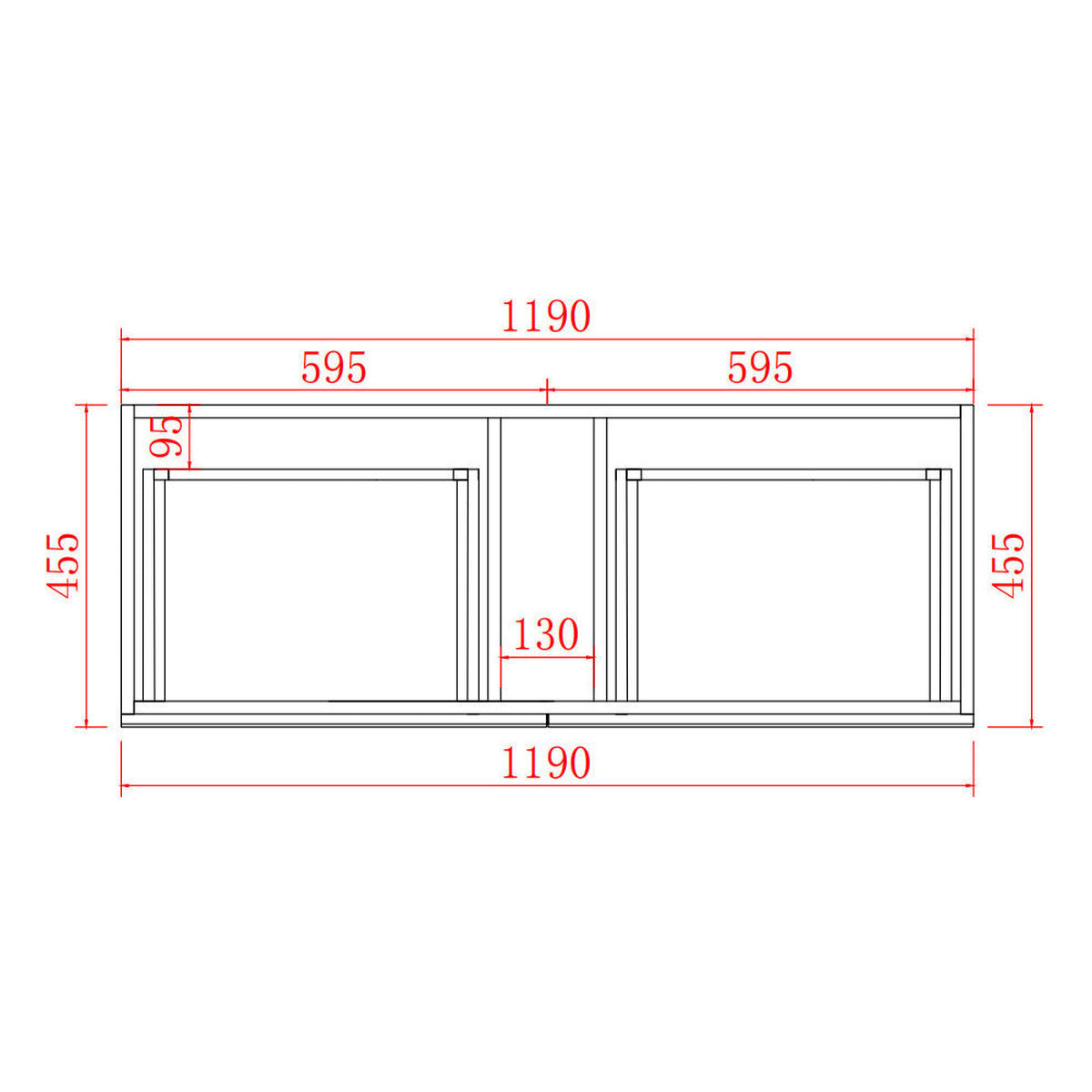 Tiffany 1200mm Single Basin Wall Hung Vanity Cabinet Matte Black