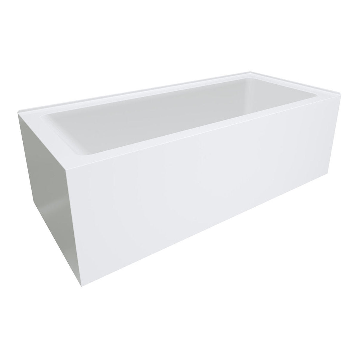 Fienza Sentor Left-Hand Acrylic Corner Bath, 1650mm
