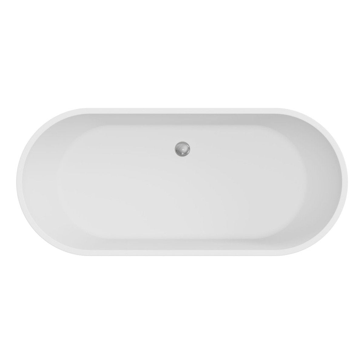 Fienza Koko Freestanding Acrylic Bath, 1680mm, Matte White
