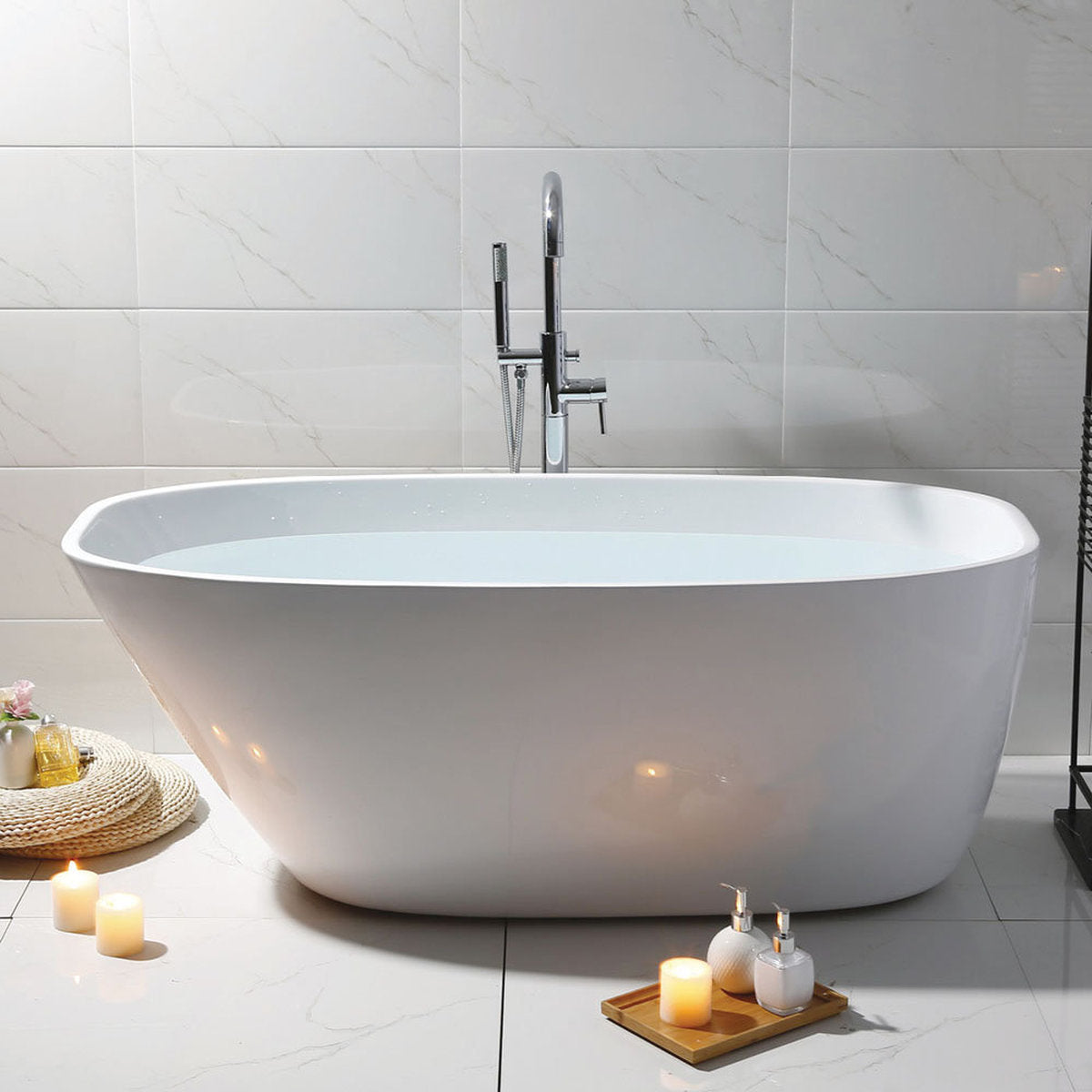 Fienza Athenia Freestanding Acrylic Bath, 1700mm