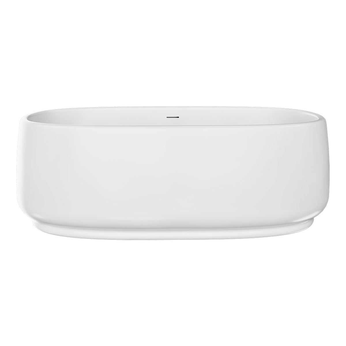 Fienza Eden Freestanding Acrylic Bath, 1750mm, Gloss White with Overflow