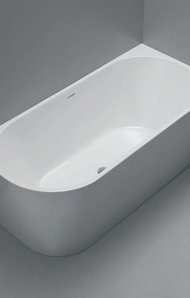 Isabella Left-Hand Acrylic Corner Bath with Overflow, Gloss White, 1500mm