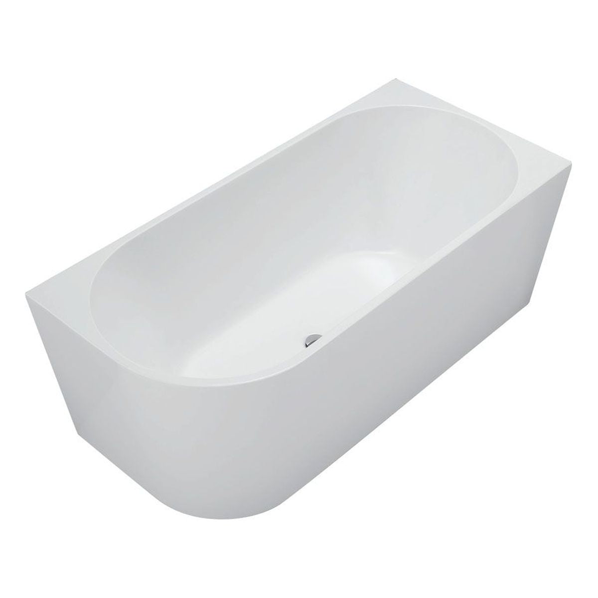 Fienza Isabella Left-Hand Acrylic Corner Bath, Gloss White, 1500mm