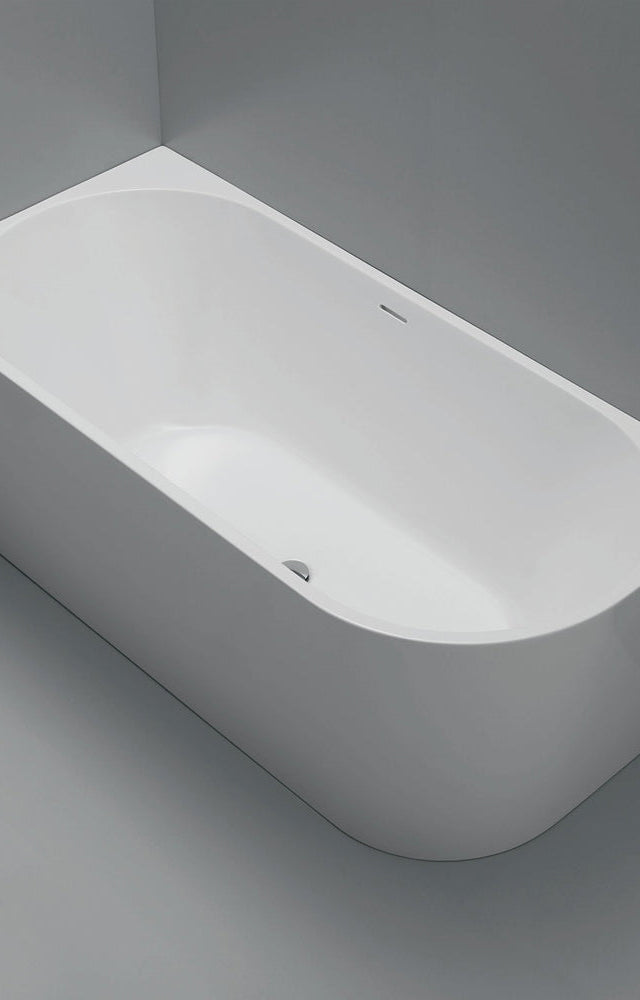 Isabella Right-Hand Acrylic Corner Bath with Overflow, Matte White, 1500mm