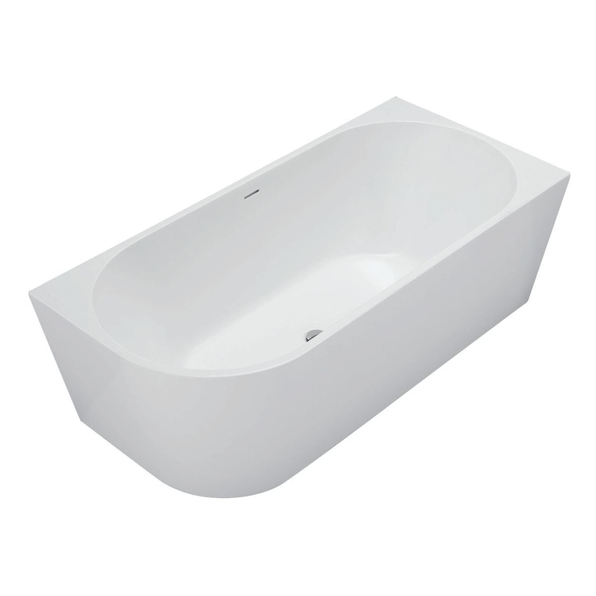 Isabella Left-Hand Acrylic Corner Bath with Overflow, Gloss White, 1700mm