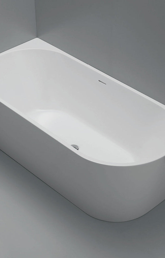 Isabella Right-Hand Acrylic Corner Bath with Overflow, Matte White, 1700mm