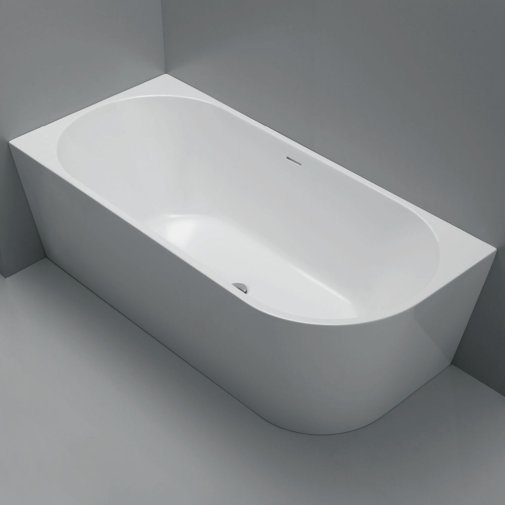 Isabella Right-Hand Acrylic Corner Bath with Overflow, Gloss White, 1700mm
