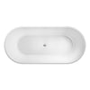Austin Freestanding Acrylic Bath with Overflow, 1700mm