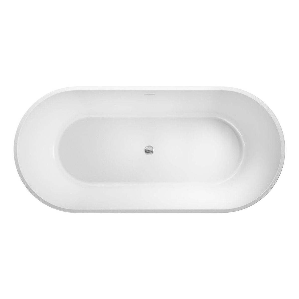Austin Freestanding Acrylic Bath with Overflow, 1700mm