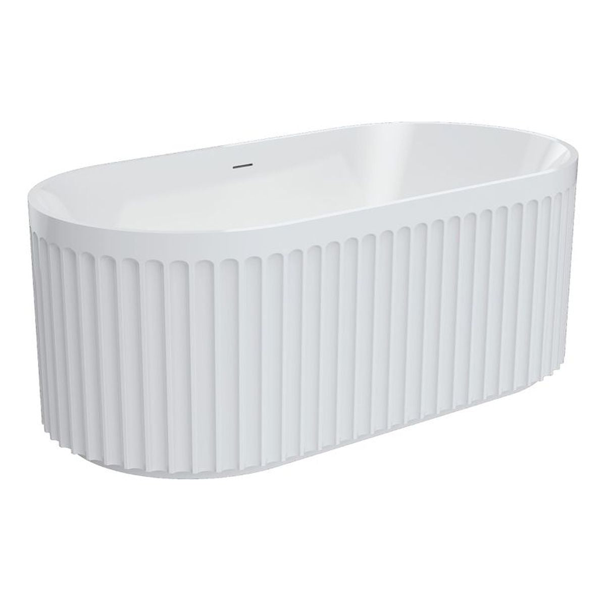 Fienza Eleanor Freestanding Acrylic Bath with Overflow, 1500mm